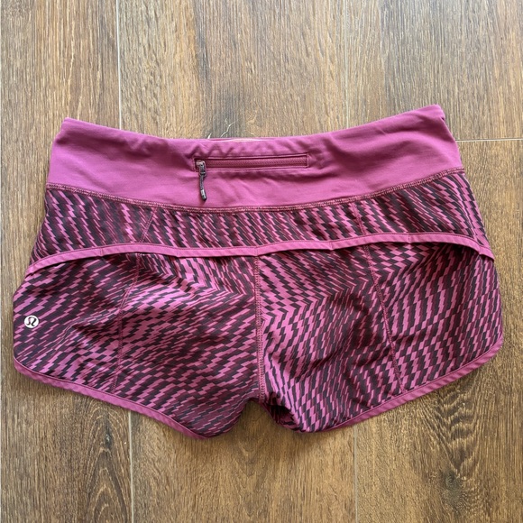 lululemon athletica Magenta and Black Athletic Shorts - Picture 2 of 2